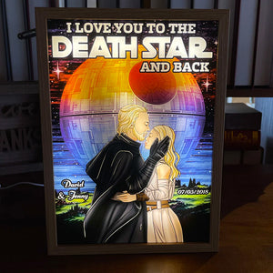 I Love You, Couple Gift, Personalized Light Picture Frame, Galaxy Couple Light Frame 04HUTI251223TM - Poster & Canvas - GoDuckee
