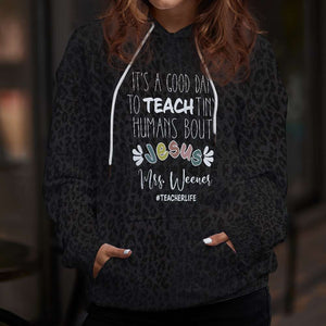 Custom Name Gifts For Teacher Shirt Jesus & Black Leopard Print 021qhdc030724 - AOP Products - GoDuckee