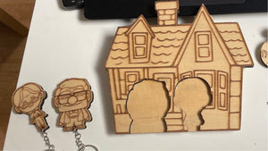 Gift For Couple Wood Key Holder Cartoon Movie 01ACXX190824 - - GoDuckee