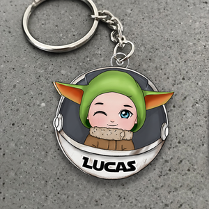 Personalized Gifts For Kid Keychain 011QHHU141224HA - Keychains - GoDuckee