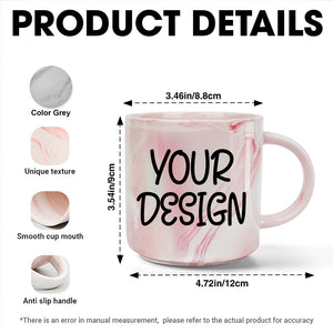 (PRB) Personalized Marble Mug - Coffee Mug - GoDuckee