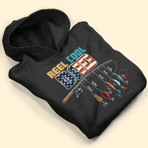 Reel Cool Dad, Fishing Personalized Shirt Hoodie Sweatshirt 05HUTI260423 - Shirts - GoDuckee
