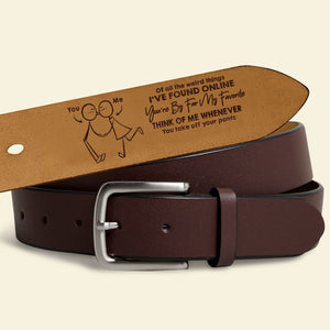 Personalized Gifts For Couple Leather Belt 04nati070624 - Belts - GoDuckee