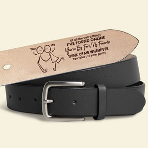 Personalized Gifts For Couple Leather Belt 04nati070624 - Belts - GoDuckee