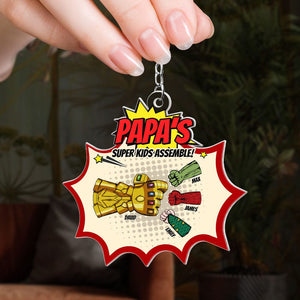 Personalized Gifts For Parents Keychain Kids Assemle 02KATI250124HA - Keychains - GoDuckee