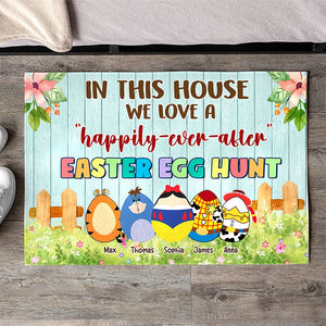 Personalized Gifts For Family Doormat Easter Egg Hunt 01HTTI200224 - Doormats - GoDuckee