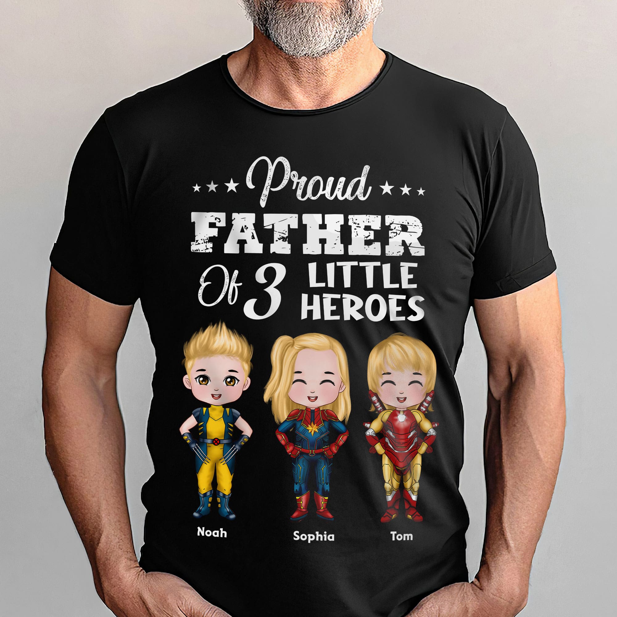 Personalized Gifts For Dad Shirt Proud Father 012KATI010224PA Father's Day - 2D Shirts - GoDuckee
