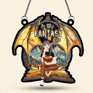Personalized Gifts For Book Lover Suncatcher Ornament Fantasy Book 012xqti060125pa - Ornament - GoDuckee
