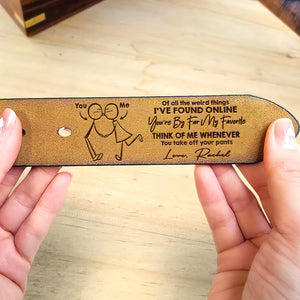 Personalized Gifts For Couple Leather Belt 04nati070624 - Belts - GoDuckee