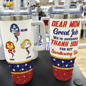 Personalized Gifts For Mom Tumbler Dear Mom Great Job 02OHTI260324HA - Tumbler Cups - GoDuckee