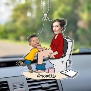 Custom Photo Gifts For Mom Car Ornament Happy's Mother Day - Ornaments - GoDuckee