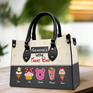 Personalized Gifts For Grandma Leather Bag, Cute Little Treat Bag 02qhti120724 - Leather Bag - GoDuckee