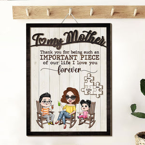 Personalized Gifts For Mother Wood Sign Thank You For Being Such An Important 01KATI190124HH - Wood Signs - GoDuckee
