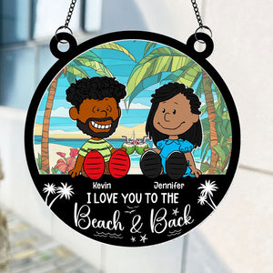 Personalized Gifts For Couple Suncatcher Ornament 04toti080125pa - Ornament - GoDuckee