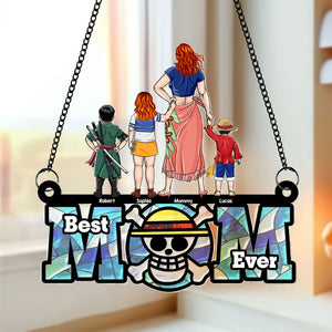 Personalized Gifts For Mom Suncatcher Window Hanging Ornament 05OHTI250424PA Mother's Day - Ornaments - GoDuckee