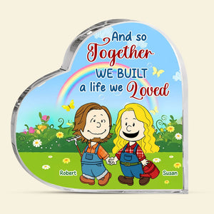 Personalized Gifts For Farmer Couple Heart Plaque 03toti200125hg - Shaped Plaques - GoDuckee