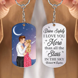 CoupI Love You More Than All The Stars, Personalized Keychain, Couple Gifts - Keychains - GoDuckee
