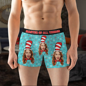 Personalized Gifts For Couples Boxers & Briefs Master of All Things 01KATI130124 - Boxers & Briefs - GoDuckee