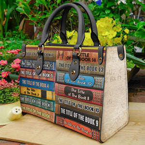 Personalized Gifts For Book Lovers Leather Bag Just A Girl Who Loves Books - Leather Bags - GoDuckee