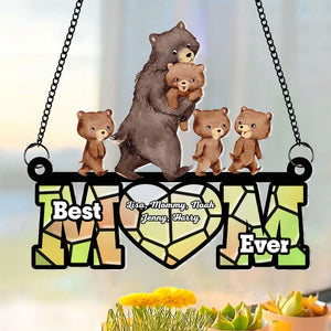 Personalized Gifts For Mom Suncatcher Window Hanging Ornament Mother's Day - Ornaments - GoDuckee