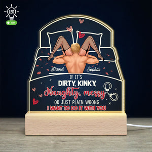 Couple, I Want To Do It With You, Personalized Led Light, Gift For Couple - Led Night Light - GoDuckee