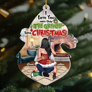 I Love You-Personalized Acrylic Ornament- Gift For Him/ Gift For Her- Christmas Gift- Couple Ornament - Ornament - GoDuckee