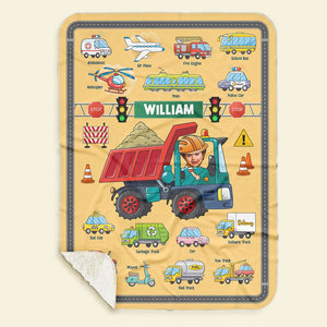 Custom Photo Gifts For Kid Blanket Cars Collection - Blankets - GoDuckee