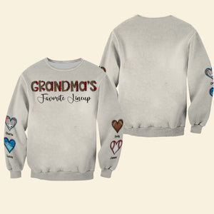 Family Favorite Lineup, Personalized 3D Shirt, Gifts For Family 04HUDT200923 - AOP Products - GoDuckee