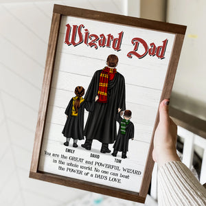 Wizard Dad, Personalized Canvas Print, Gift For Family, 02hudt150523tm - Poster & Canvas - GoDuckee