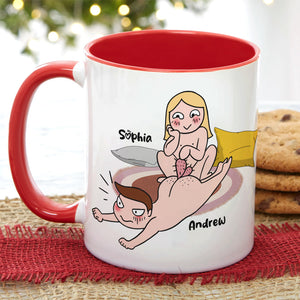 Heartbeat I Choose You, Personalized Coffee Mug, Funny Couple, Gifts For Couple - Coffee Mug - GoDuckee