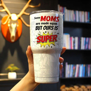 Our Dad is Super, Personalized Tumbler Cup, Father's Day Gifts For Dad - Drinkware - GoDuckee