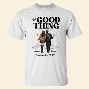 Fine A Good Thing, Couple Drinking Personalized T-shirt Hoodie Sweatshirt - Shirts - GoDuckee
