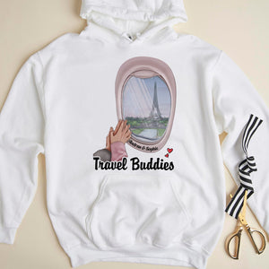Couple Hand In Hand, Personalized Couple Travel Shirt, Hoodie, Sweatshirt 06HUDT261222 - Shirts - GoDuckee