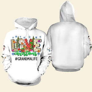 Love Snowman Family, Personalized Shirt, Christmas Gifts For Family 01ACDT091023 - AOP Products - GoDuckee