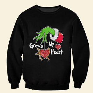 Grandkids Grow My Heart 03OHDT121023 Personalized Shirt, Christmas Gift For Grandparents - AOP Products - GoDuckee