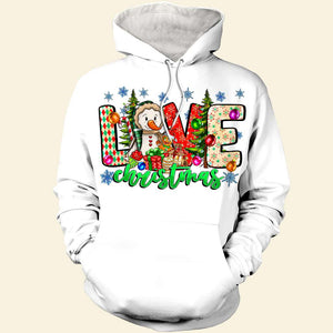 Love Snowman Family, Personalized Shirt, Christmas Gifts For Family 01ACDT091023 - AOP Products - GoDuckee