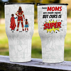 Our Dad is Super, Personalized Tumbler Cup, Father's Day Gifts For Dad - Drinkware - GoDuckee
