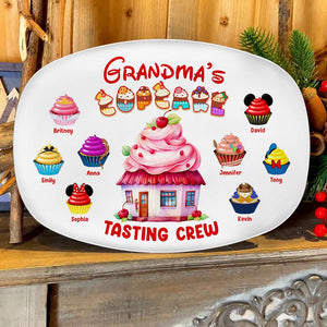 Family Cupcake Tasting Crew, Personalized Resin Plate, Gifts For Family - Resin Plate - GoDuckee