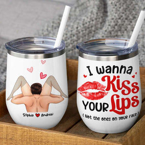 I Wanna Kiss Your Lips, Personalized Coffee Mug, Couple Make Love, Gifts For Couple - Coffee Mug - GoDuckee