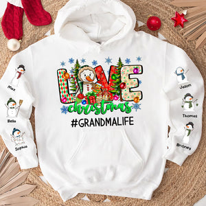 Love Snowman Family, Personalized Shirt, Christmas Gifts For Family 01ACDT091023 - AOP Products - GoDuckee