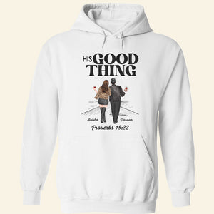 Fine A Good Thing, Couple Drinking Personalized T-shirt Hoodie Sweatshirt - Shirts - GoDuckee
