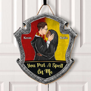 You Put A Spell On Me 03HUDT010823TM Personalized Wood Sign, Gifts For Him Gifts For Her - Wood Sign - GoDuckee