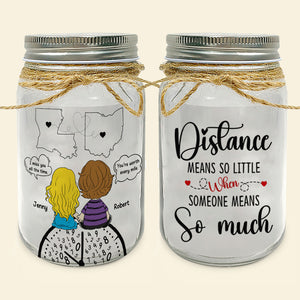 Custom Map Gifts For Couple Mason Jar Light 04toti040125hg - Drink Jar - GoDuckee