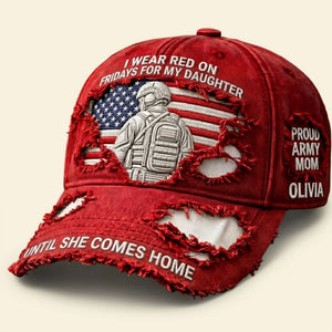 Proud Military Mom Classic Cap - Personalized Gifts For Mom 01TGTI280326 - Caps - GoDuckee