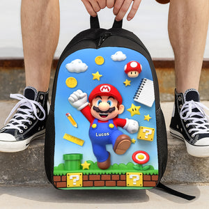 Cute Character School Bag - Personalized Gifts For Kids 05toti040825 - Backpack - GoDuckee