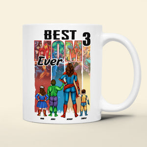 Personalized Gifts For Super Mom Coffee Mug Best Mom Ever 04OHTI190325PA - Coffee Mug - GoDuckee