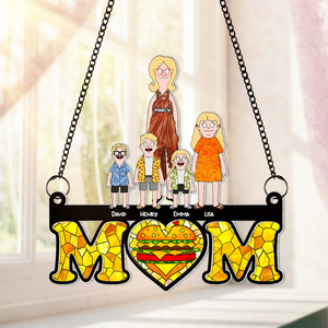 Personalized Gift For Mom Suncatcher, Happy & Loved Mom 01qhhu030325hg - Ornament - GoDuckee