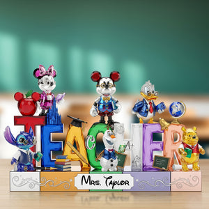 Cute Cartoon Teacher Plaque - Personalized Gifts For Teacher 01ohti280525 - Shaped Plaques - GoDuckee