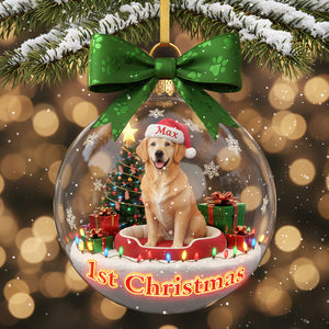 Personalized Gifts For Dog Lovers, Dog Custom Photo Acrylic Christmas Ornament 01hyti041125 - Ornament - GoDuckee