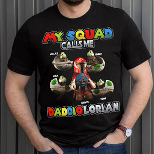 My Squad Calls Me, Gift For Dad, Personalized Shirt, Gamer Dad And Kids Shirt 02HUTI300523 - Shirts - GoDuckee
